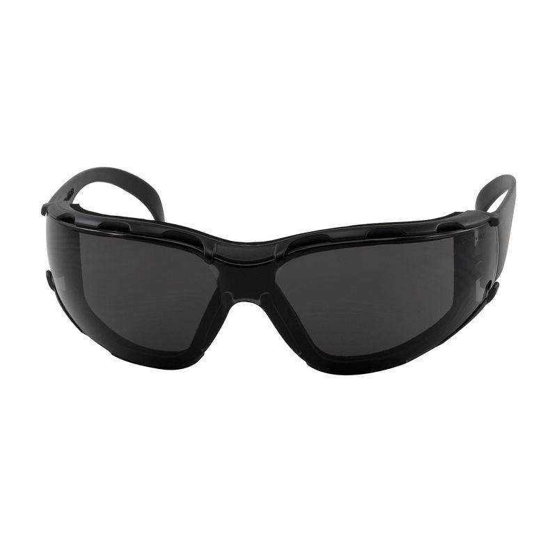 Zenon Z12 Foam Rimless Safety Glasses with Black Temple, Gray Lens, Foam Padding and Anti-Scratch / Anti-Fog Coating  (#250-01-F021)