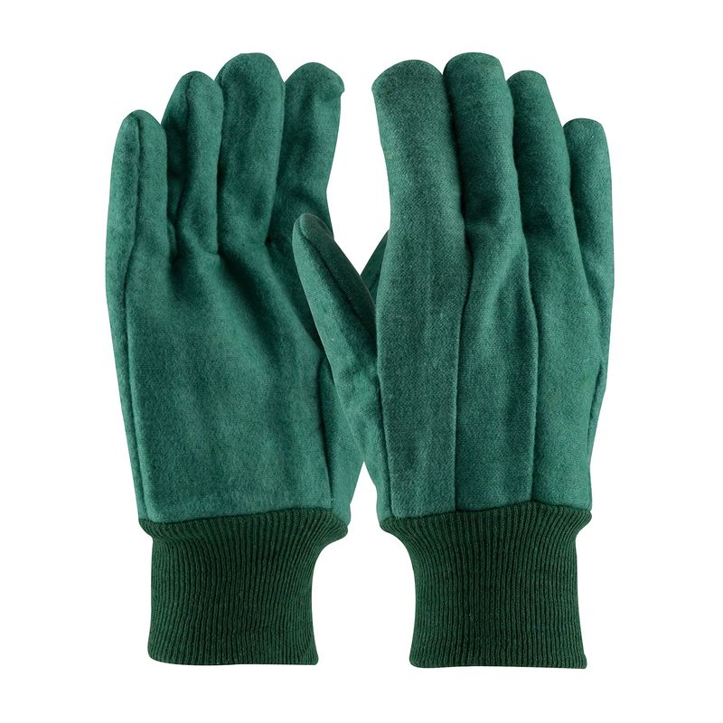 PIP Premium Grade Cotton Chore Glove with Double Layer Palm/Back and Nap-out Finish - Knit Wrist  (#93-548)