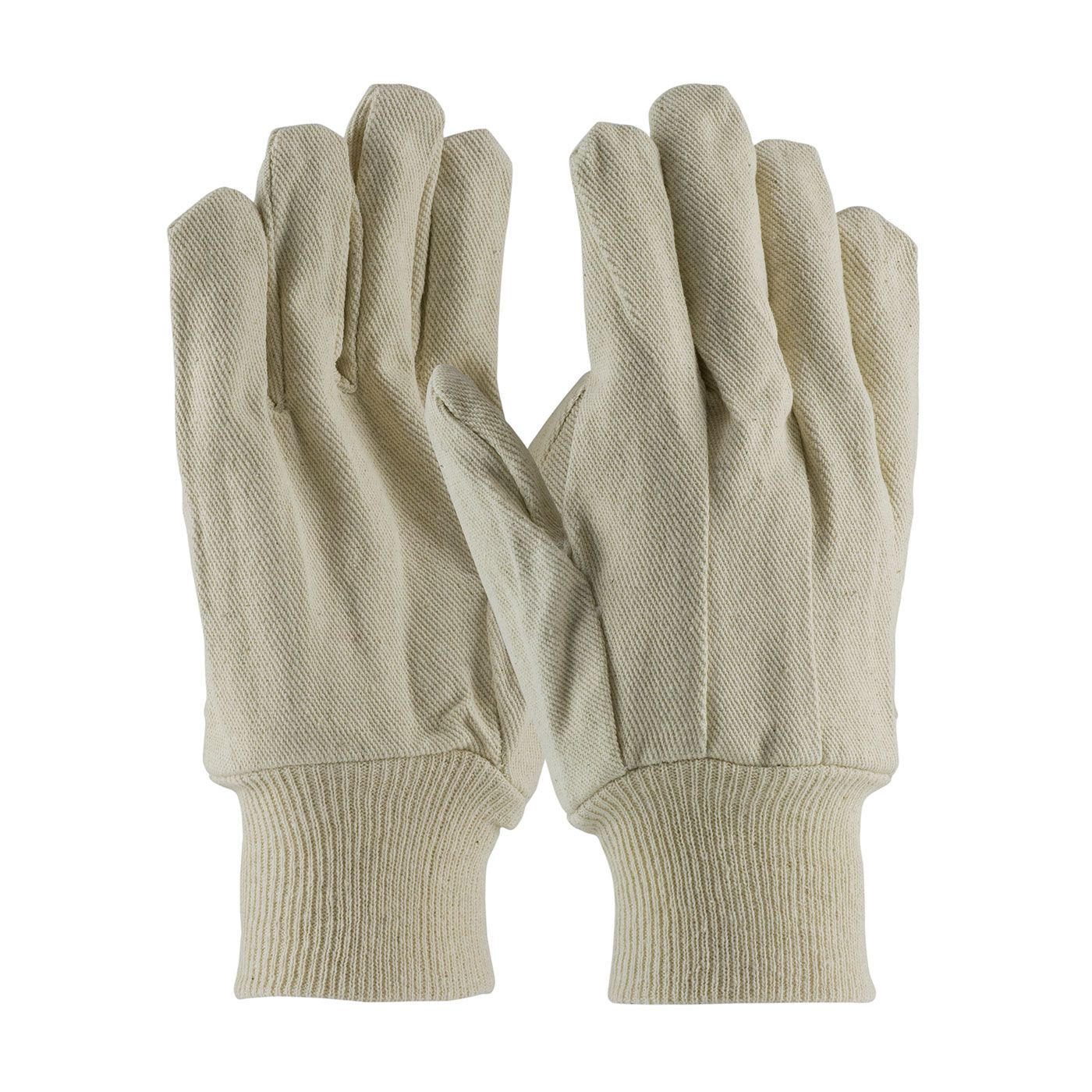 PIP Economy Grade Cotton Canvas Single Palm Glove - Knitwrist  (#90-912I)