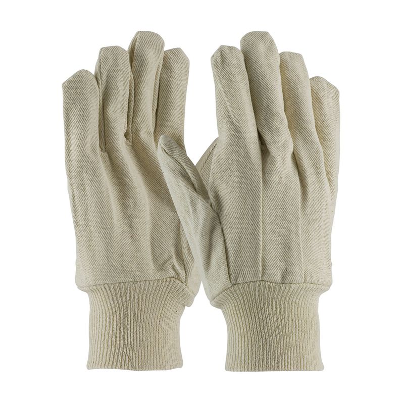 PIP Economy Grade Cotton Canvas Single Palm Glove - Knitwrist  (#90-912I)