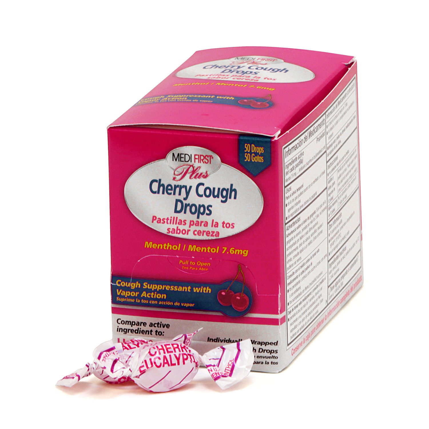 Cherry Cough Drops, 50/bx (#P91550) Cherry Cough Drops, 50/bx (#P91550)