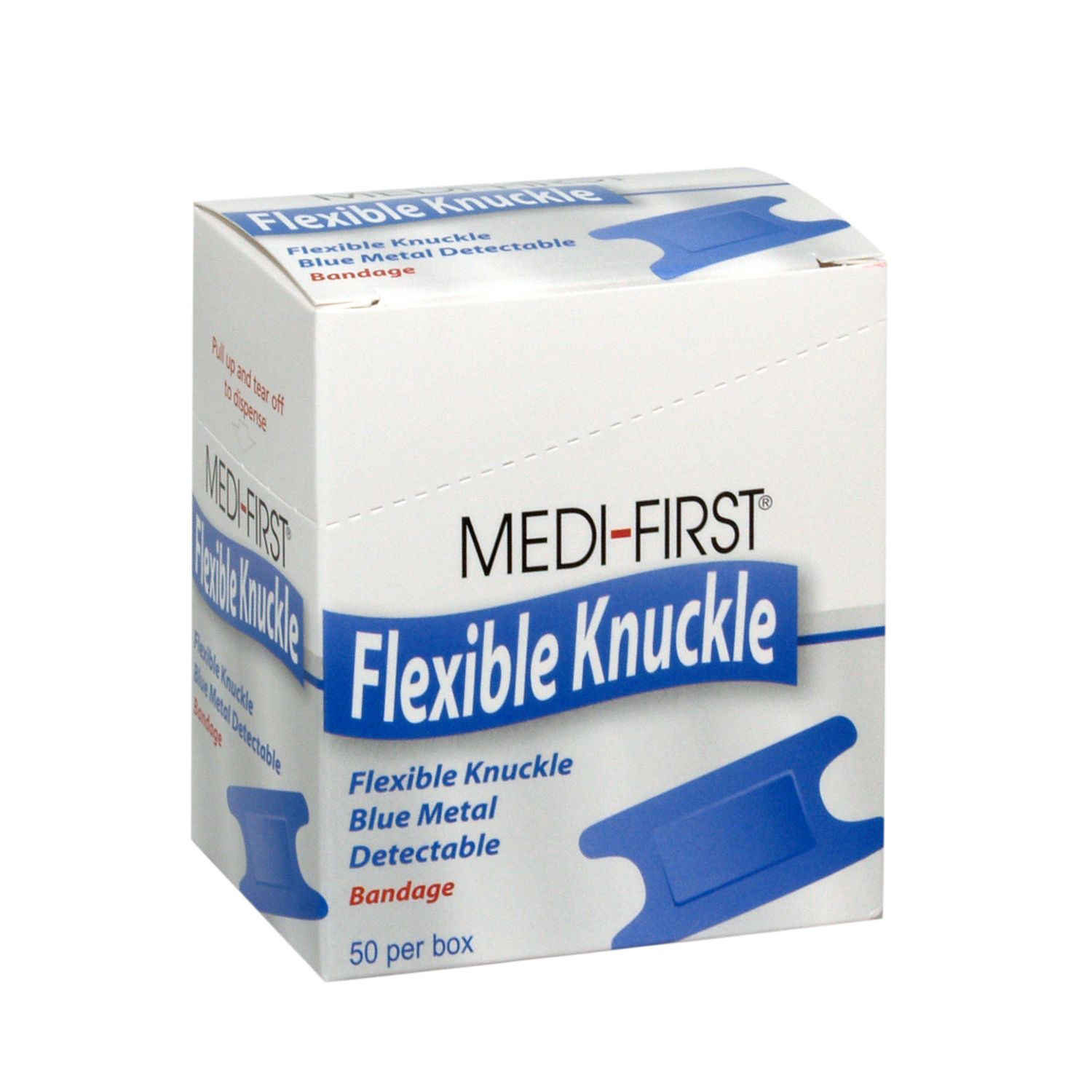 Blue Metal Detectable Flexible Knuckle Bandage (#65250) Blue Metal Detectable Flexible Knuckle Bandage (#65250)
