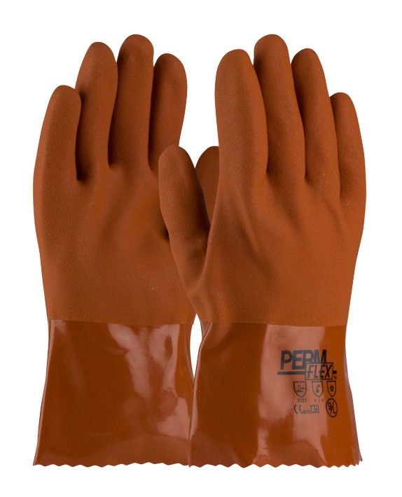 PIP® PermFlex® Cold Resistant PVC Glove with Seamless Liner and Rough Coating - 10" (#58-8650)