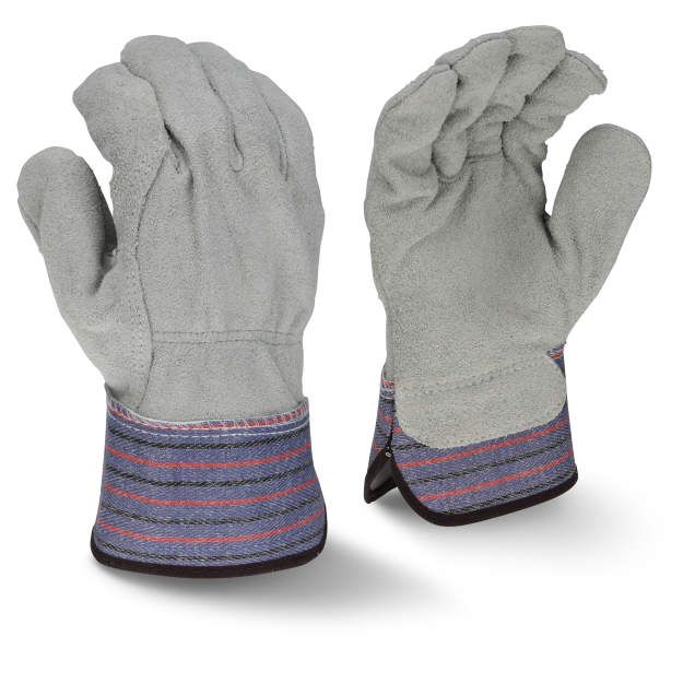 Radians Full Regular Shoulder Gray Split Cowhide Leather Palm Glove (#RWG3206)