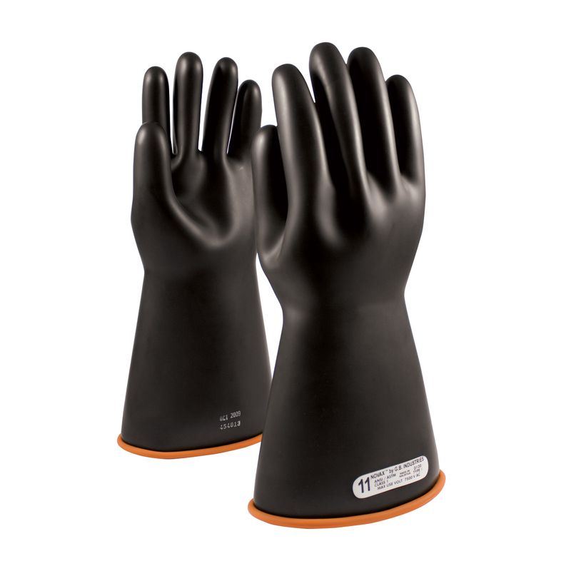 NOVAX® Class 1 Rubber Insulating Glove with Straight Cuff - 14" (#155-1-14)