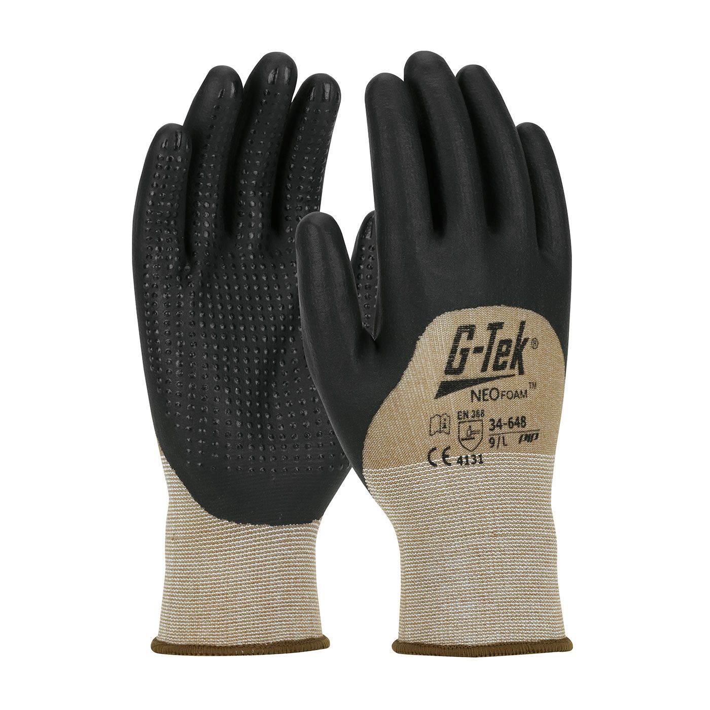 G-Tek® NeoFoam® Seamless Knit Nylon Glove with NeoFoam® Coated Palm, Fingers & Knuckles - Micro Dotted Grip (#34-648) G-Tek® NeoFoam® Seamless Knit Nylon Glove with NeoFoam® Coated Palm, Fingers & Knuckles - Micro Dotted Grip (#34-648)