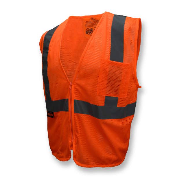 Economy Class 2 Self Extinguishing Vest w/Zipper, Hi-Viz Orange (#SV25-2ZOM) Economy Class 2 Self Extinguishing Vest w/Zipper, Hi-Viz Orange (#SV25-2ZOM)