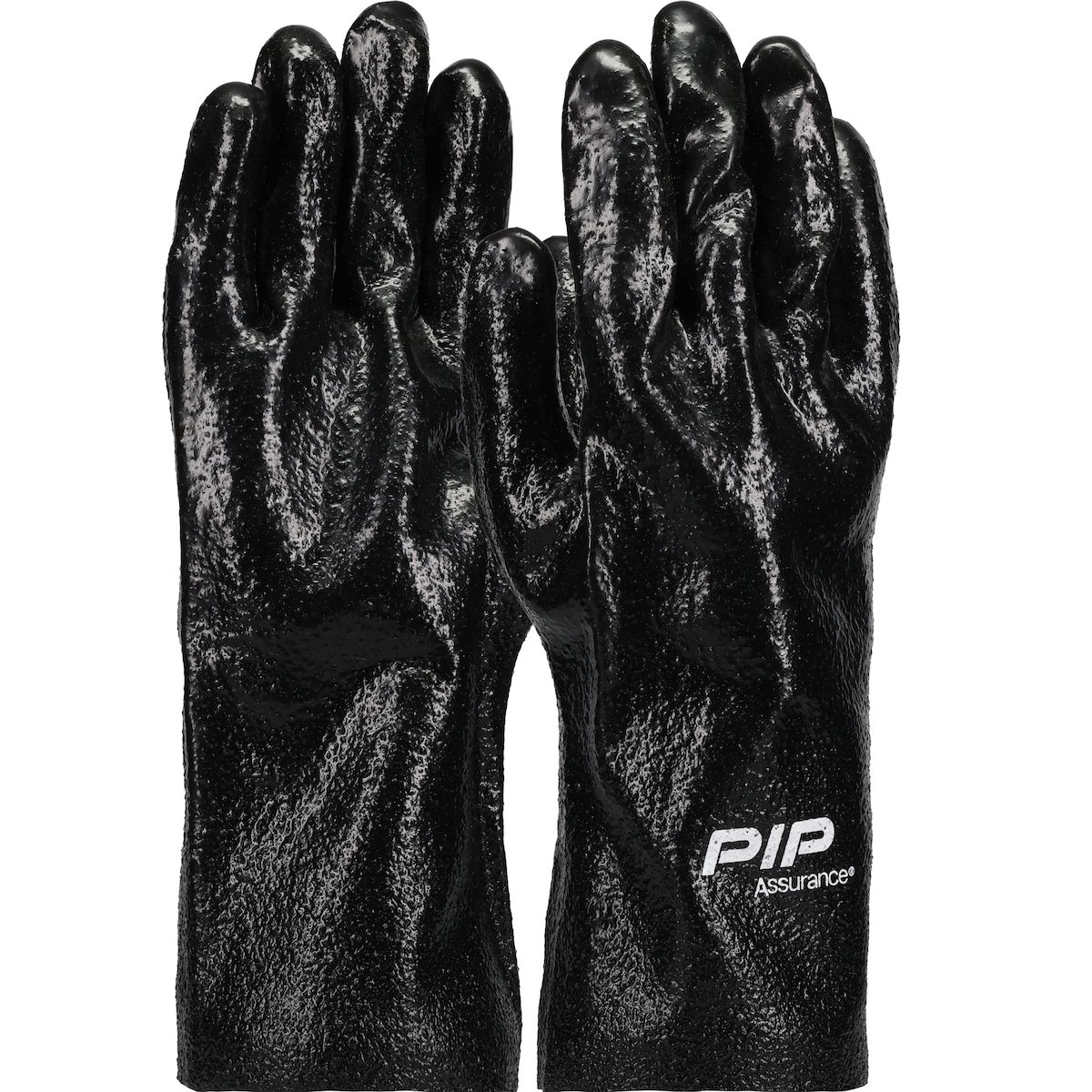 Assurance® Premium PVC Dipped Glove with Interlock Liner and Semi-Rough Finish - 12 Assurance® Premium PVC Dipped Glove with Interlock Liner and Semi-Rough Finish - 12" Length (#58-8030R)
