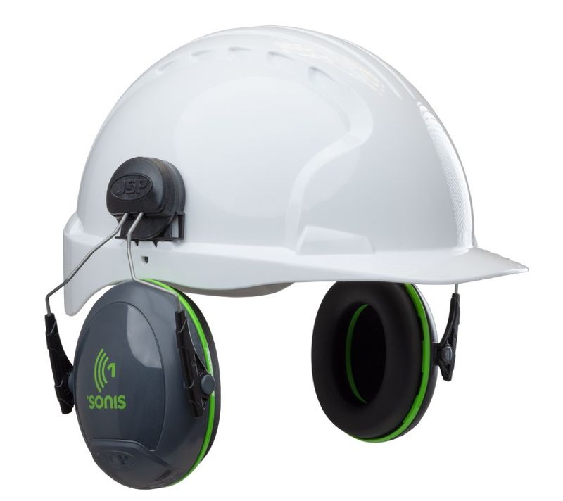 JSP® Sonis®1 Cap Mounted Passive Ear Muff - NRR 22 (#262-AEB010-CM)