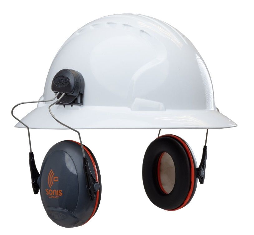JSP® Sonis® Compact Full Brim Mounted Passive Ear Muff - NRR 24 (#262-AEB030-FB) JSP® Sonis® Compact Full Brim Mounted Passive Ear Muff - NRR 24 (#262-AEB030-FB)