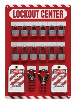 12-Padlock Lockout Store-Board™ (#KST810) 12-Padlock Lockout Store-Board™ (#KST810)