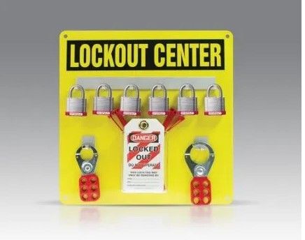Aluminum Hanger Board: 6-Padlock Board (#KST404) Aluminum Hanger Board: 6-Padlock Board (#KST404)