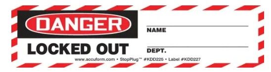 StopPlug™ Labels (#KDD227) StopPlug™ Labels (#KDD227)
