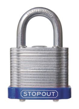 STOPOUT® Laminated Steel Padlocks, 3/4 STOPOUT® Laminated Steel Padlocks, 3/4" Shackle