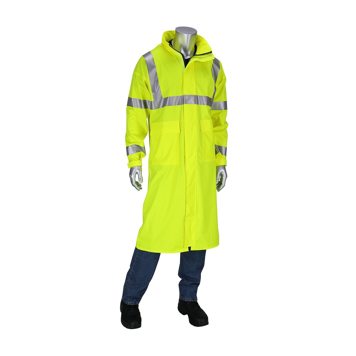 PIP® AR/FR ANSI Type R Class 3 Raincoat-48 PIP® AR/FR ANSI Type R Class 3 Raincoat-48" (#355-2505AR)