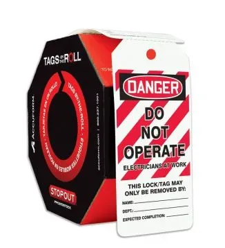 OSHA Danger Tags By-The-Roll: Do Not Operate (#TAR400) OSHA Danger Tags By-The-Roll: Do Not Operate (#TAR400)