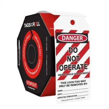 OSHA Danger Tags By-The-Roll: Do Not Operate (#TAR406)