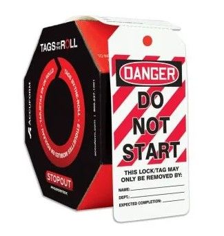 OSHA Danger Tags By-The-Roll: Do Not Start (#TAR408)