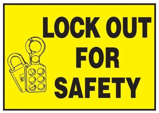 Lockout / Tagout Safety Labels (#LLKT427)