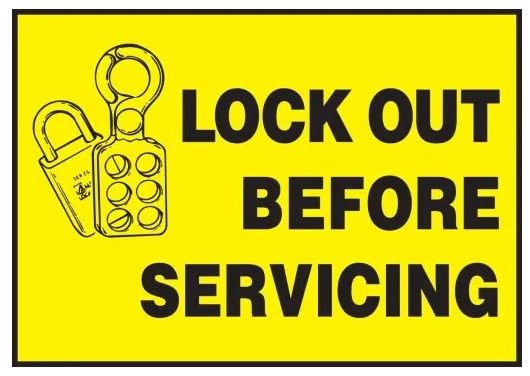 Lockout / Tagout Safety Labels (#LLKT423)
