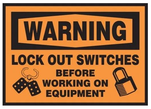 Lockout / Tagout Safety Labels, 5/pack (#LELC300VSP)