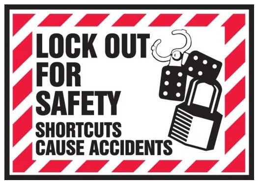 Lockout / Tagout Safety Labels, 5/pack (#LLKT501VSP)
