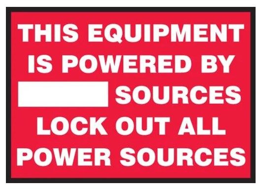 Lockout / Tagout Safety Labels, 5/pack (#LLKT503VSP)