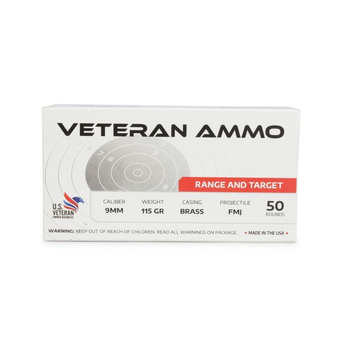 Hyperion Veteran Ammo 9mm 115gr FMJ Ammunition 500 Rounds