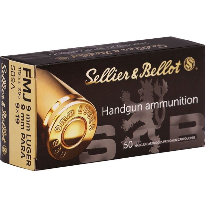 SELLIER &amp; BELLOT FMJ 9MM 115GR