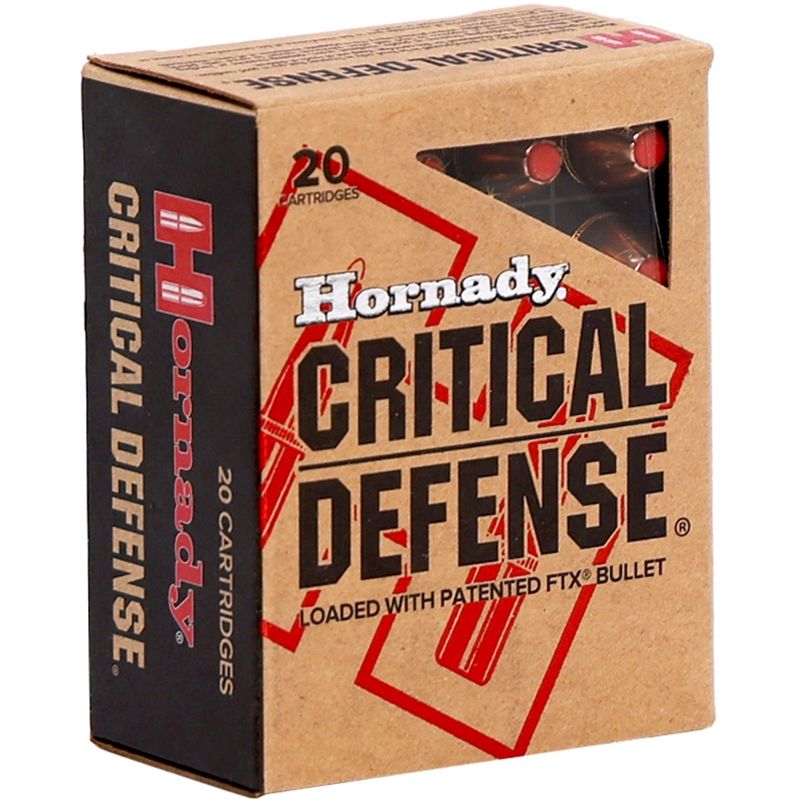 Hornady Critical Defense 45 ACP AUTO Ammo 185 Grain Flex Tip Expanding
