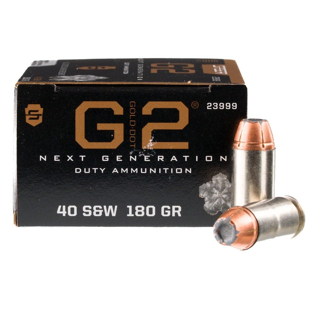 Speer Gold Dot G2 .40 S&amp;W Ammunition 20 Rounds HP 180 Grain