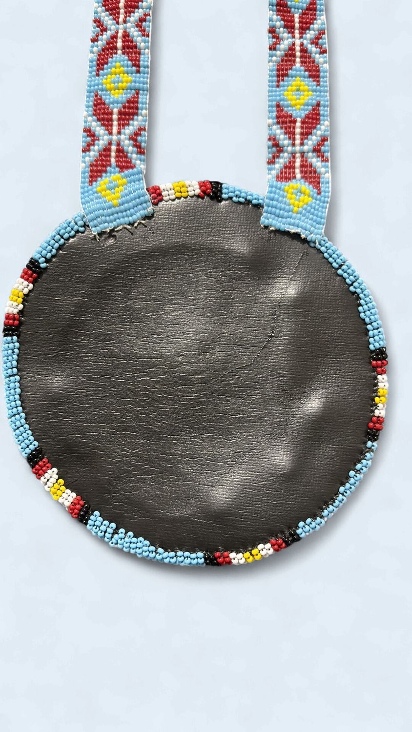 Beaded Morning Star Blue Medallion