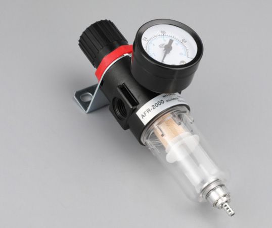 1/4" Druckminderer Druckluft Filter Regler Kompressor Wasserabscheider Manometer