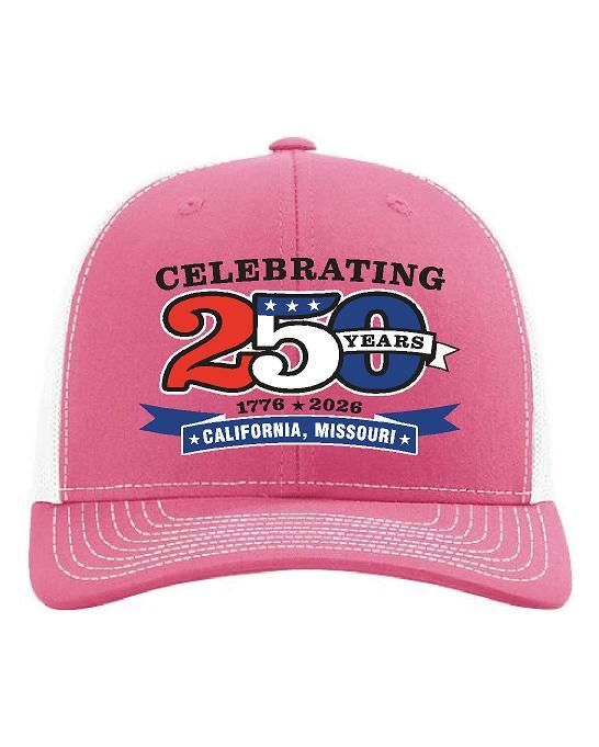 Richardson Snapback Trucker Cap - Hot Pink w/White Mesh