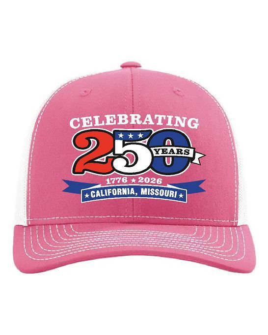 Richardson Snapback Trucker Cap - Hot Pink w/White Mesh