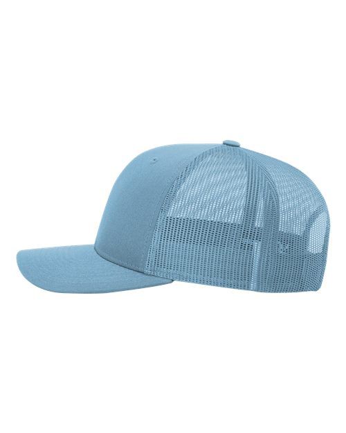 Richardson Snapback Trucker Cap - Columbia Blue w/Columbia Blue Mesh
