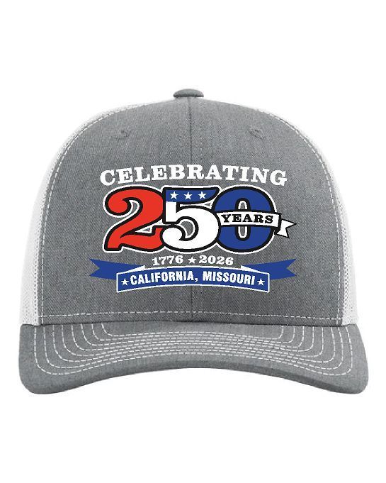 Richardson Snapback Trucker Cap - Heather Grey w/Light Grey Mesh