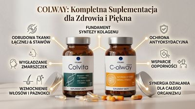 Zestaw Kolagenowy COLWAY nr 2 - COLVITA 120 kps + witamina C - 100 kps