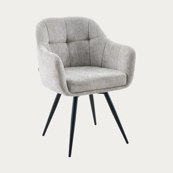 Krzesło COMODO w tkaninie beżowe 59x58x84 cm