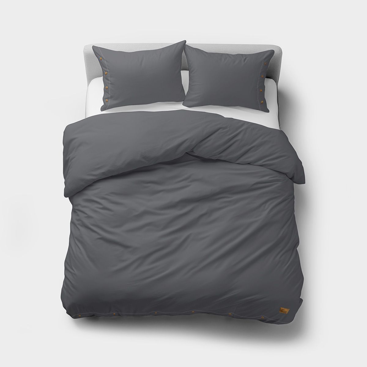 Pościel bawełna PURE 220x200 z ozdobnymi guzikami