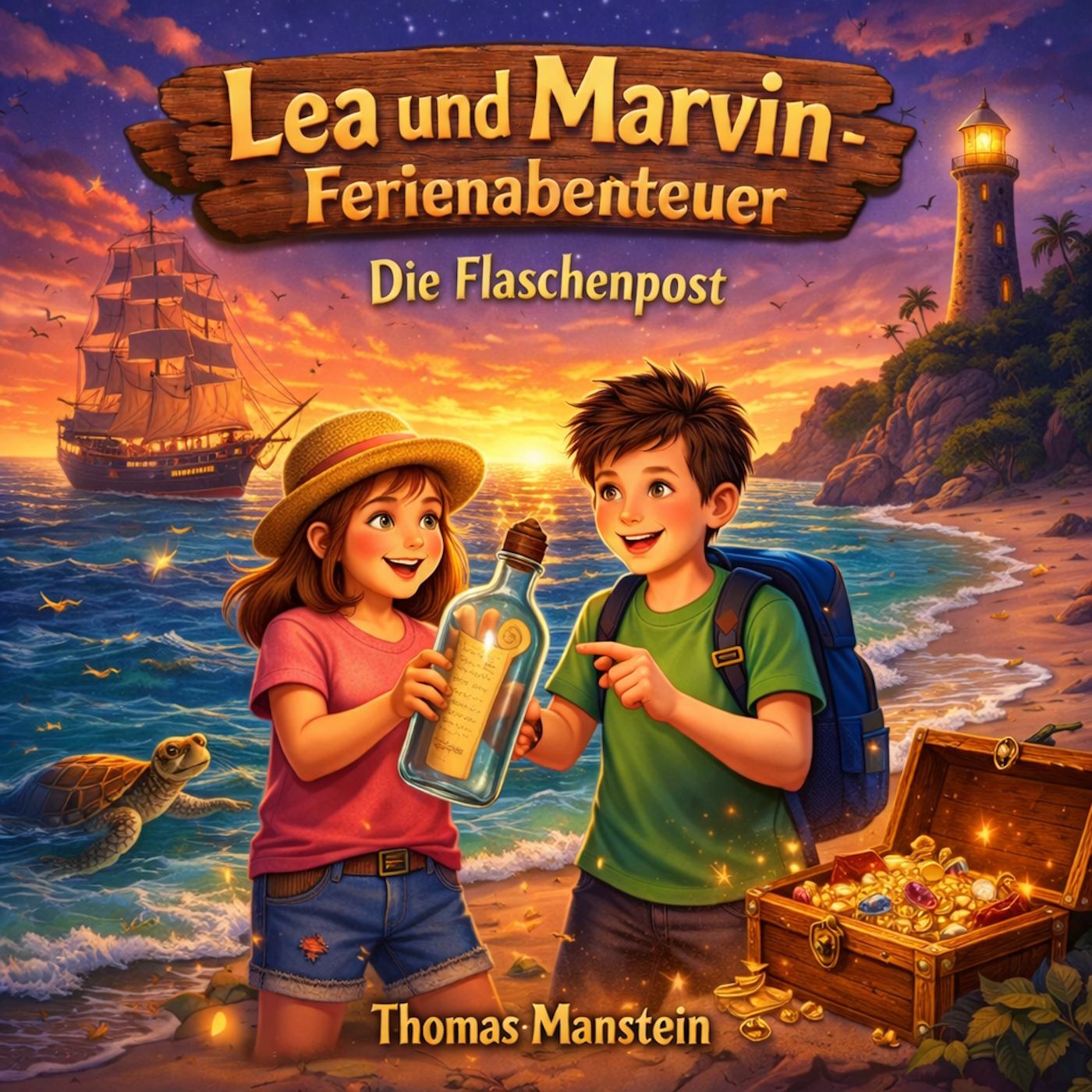 Hörbuch: Lea und Marvin - Ferienabenteuer 3 - Die Flaschenpost