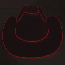 Party Hat Neon Light Up Cowboy Hat Blue and Purple