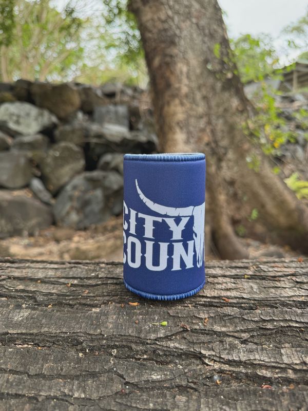 City N Country Classic Blue Stubby Cooler