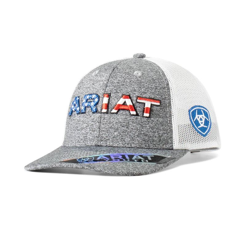 Ariat Kids American Flag Cap
