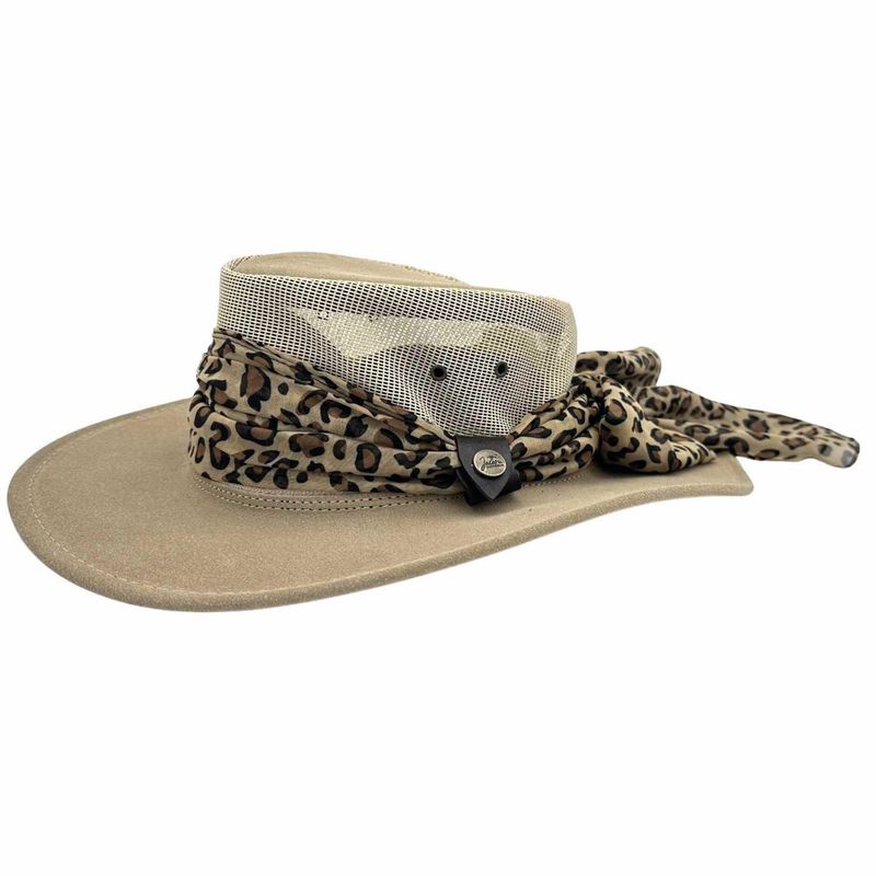 Jacaru Shady Lady Sand Leather Hat