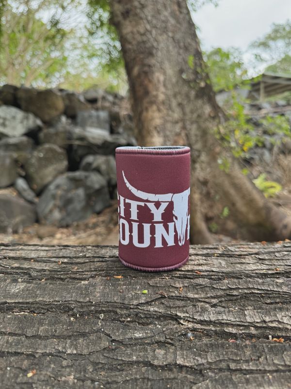City N Country Classic Maroon Stubby Cooler