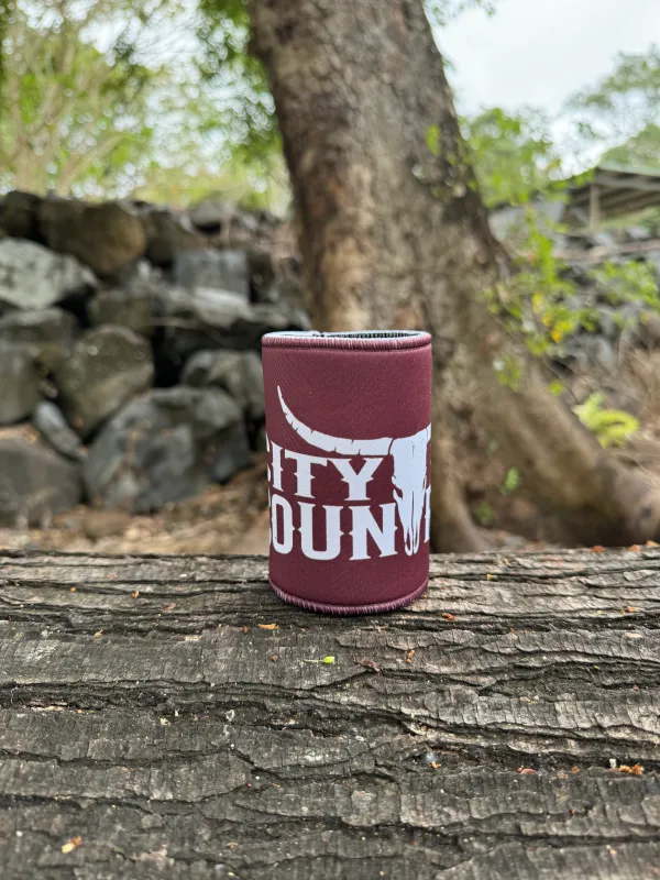 City N Country Classic Maroon Stubby Cooler