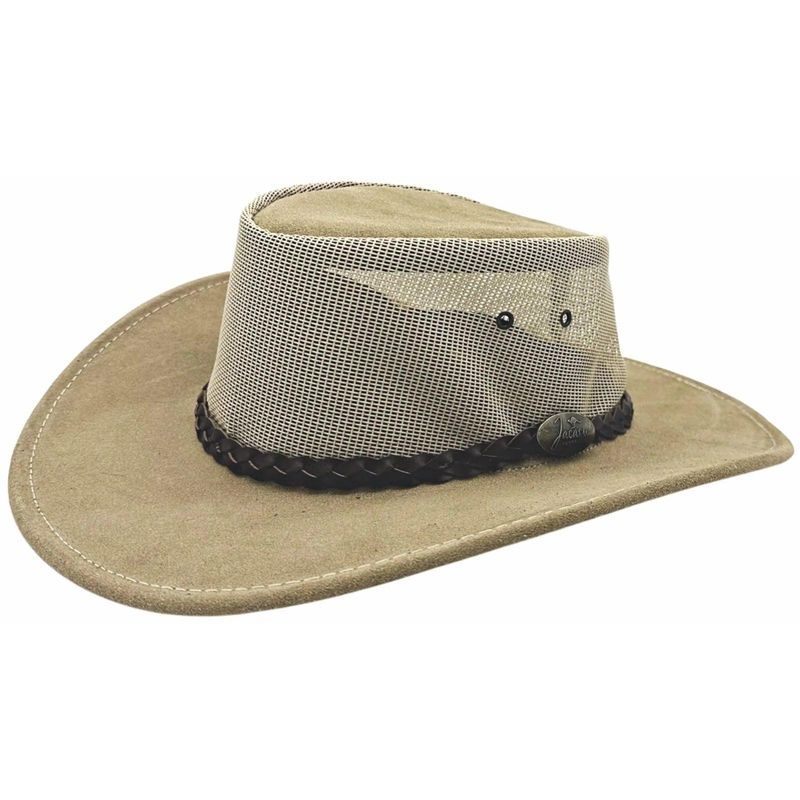 Jacaru Summer Breeze Sand Leather Hat