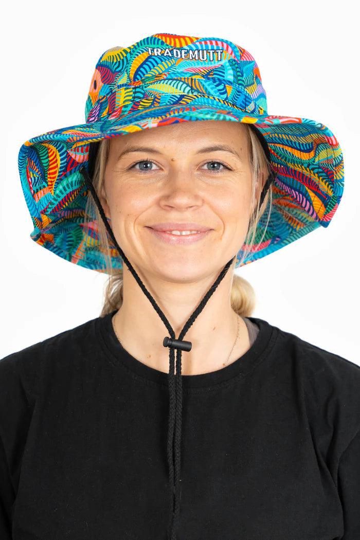 Trademutt Snazzy Wide Brim Hat, Accessory size: M/L