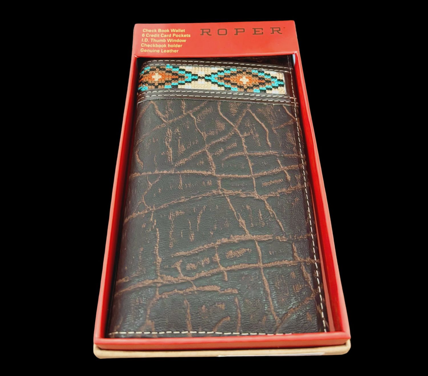 Roper Rodeo Aztec Brown Wallet